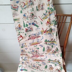 Vintage RARE Max And Moritz 2 curtain panels.